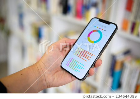 Check data on your smartphone Check data on your smartphone 134644389