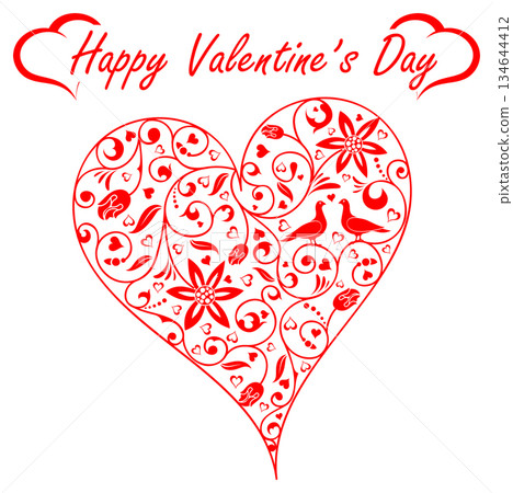 Valentines Day Heart 134644412