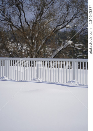 積雪覆蓋的屋頂 134645874