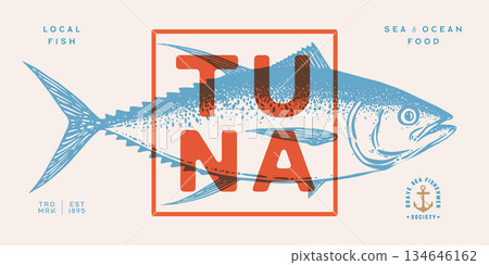 Gilt-head bream, fish, Dorado, seafood, sketch. Vintage retro print, seafood fish sketch, logo sign template, ink pencil style drawing, engrave old school. Hand drawn sketch fish. Vector Illustration Gilt-head bream, fish, Dorado, seafood, sketch. Vintage retro print, seafood fish sketch, logo sign template, ink pencil style drawing, engrave old school. Hand drawn sketch fish. Vector Illustration 134646162