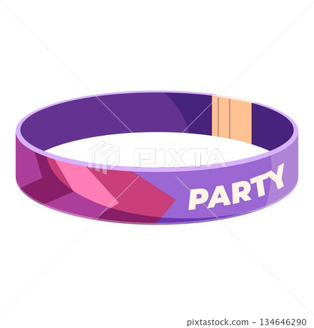 Purple event wristband allowing access to party Purple event wristband allowing access to party 134646290