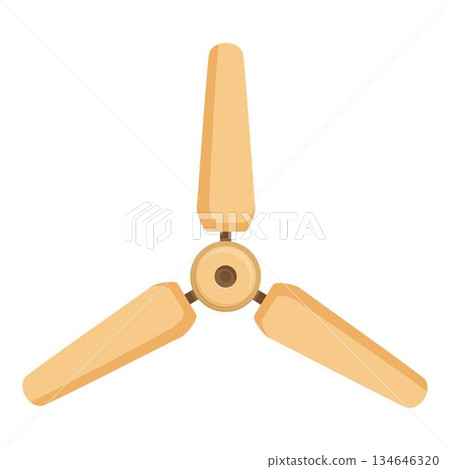 Ceiling fan rotating to keep room cool during summer heat Ceiling fan rotating to keep room cool during summer heat 134646320