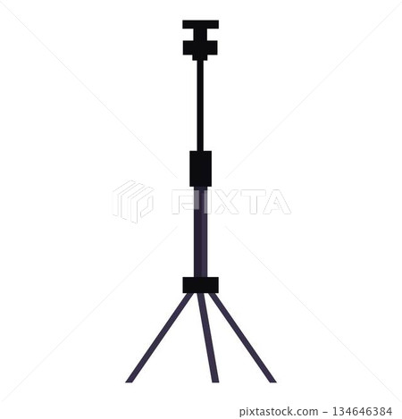 Modern, lightweight, and portable tripod stand for cameras and smartphones 134646384