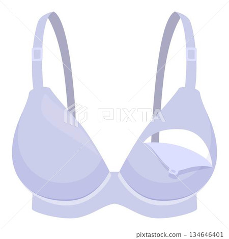 Light purple nursing bra for breastfeeding mothers 134646401