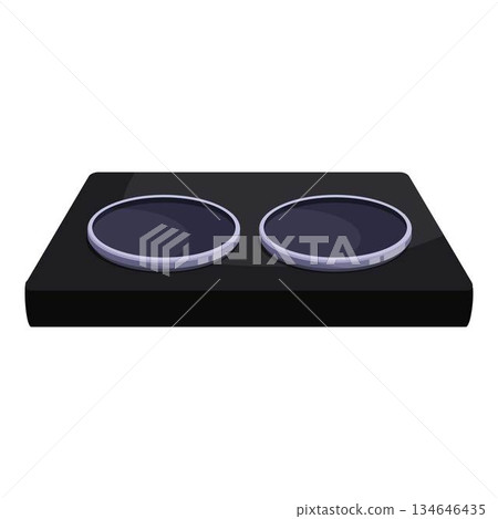 Modern induction cooker panel with touch control buttons Modern induction cooker panel with touch control buttons 134646435