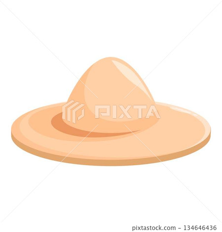 Australian bush hat protecting from sunlight in summer heat 134646436
