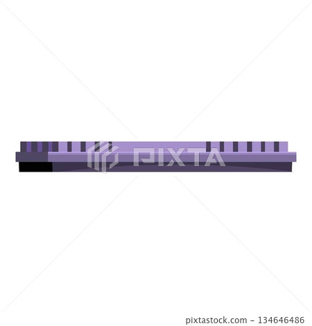 Purple pixel art keyboard showing typing area Purple pixel art keyboard showing typing area 134646486