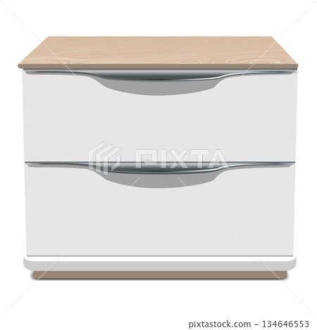 Bedroom nightstand icon, realistic style 134646553
