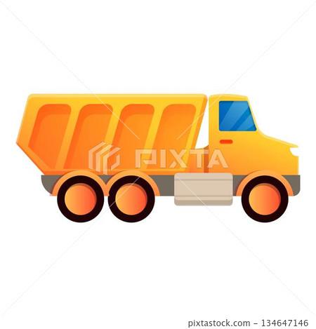 Industry tipper icon, cartoon style Industry tipper icon, cartoon style 134647146