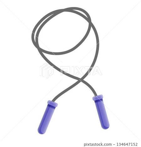 Jump rope icon, cartoon style Jump rope icon, cartoon style 134647152