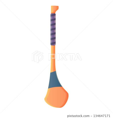 Hurling wood stick icon, cartoon style Hurling wood stick icon, cartoon style 134647171