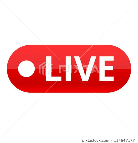 Live video icon, cartoon style 134647177
