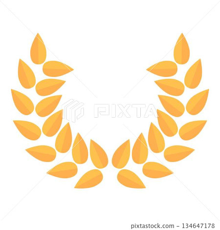 Ancient greece laurel icon cartoon vector. Greek history 134647178