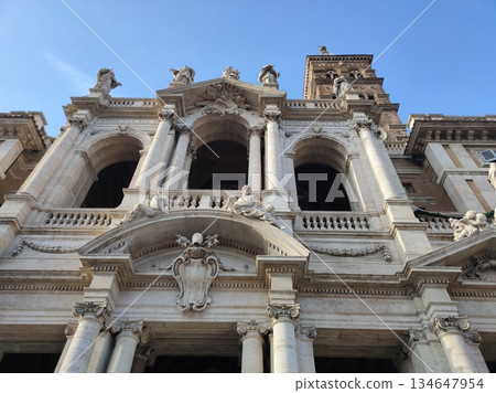 The Basilica of Saint Mary Major in Rome, Italy at Europe. The Basilica of Saint Mary Major in Rome, Italy at Europe. 134647954