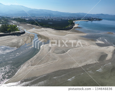 Tateiwa River Estuary, Matsuyama City, Ehime Prefecture Tateiwa River Estuary, Matsuyama City, Ehime Prefecture 134648836