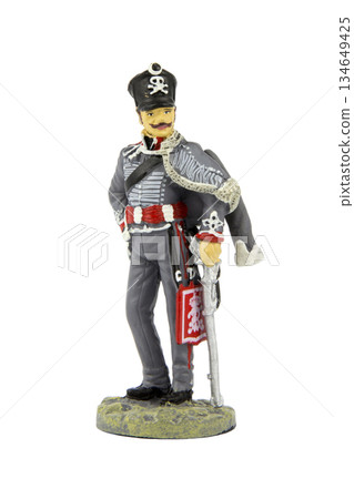 Toy soldier isolated on white 134649425