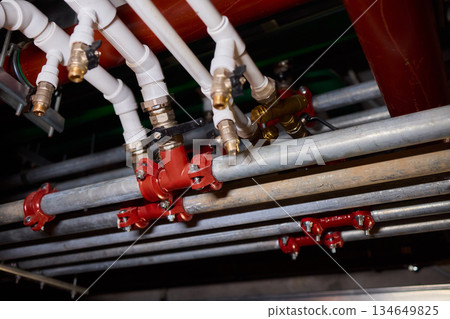 Industrial Pipe Systems utilized in a Construction Environment for various purposes 134649825