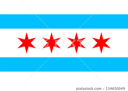 Flag of Chicago, Illinois 134650049