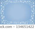 雪花背景素材、桌布、邊框（聖誕節、夜空、冬季） 134651422