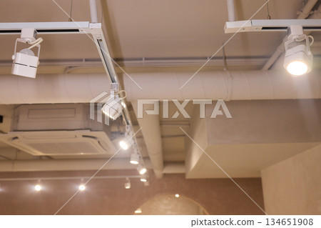 Lighting arrangement emphasizes fixtures and architectural features, Technical adjustments enhance product presentation through layered lighting and structural accents Lighting arrangement emphasizes fixtures and architectural features, Technical adjustments enhance product presentation through layered lighting and structural accents 134651908