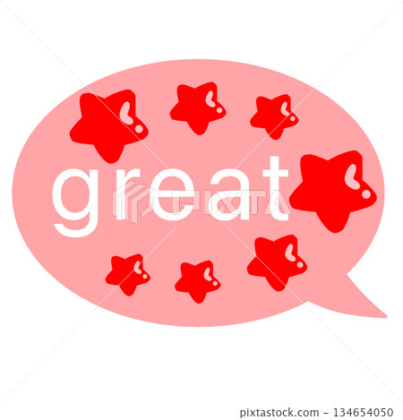 Great speech bubble simple 134654050