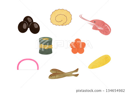 Osechi illustration 134654982