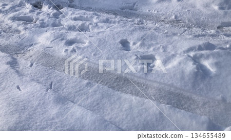 雪道 雪道 134655489