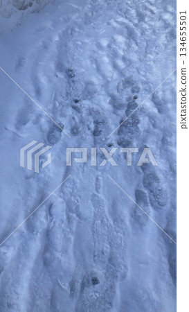Snowy road Snowy road 134655501