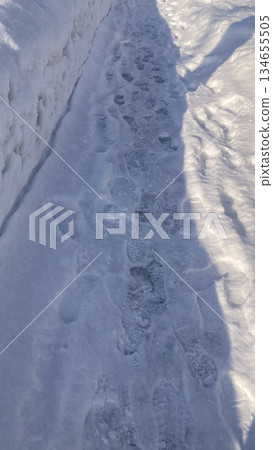 雪道 雪道 134655505