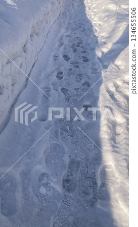 雪道 134655506