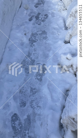 雪道 雪道 134655511