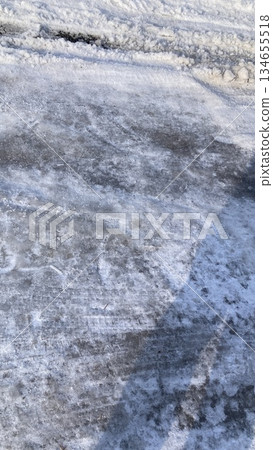 Snowy road 134655518