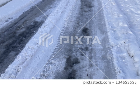 Snowy road 134655553