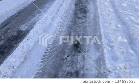 Snowy road 134655555