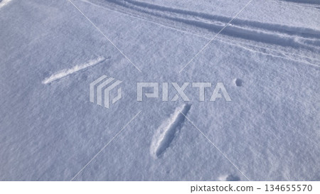 Snowy road Snowy road 134655570