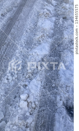 雪道 雪道 134655575