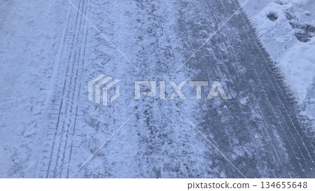 Road with snow Road with snow 134655648