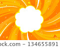 注意、專注、漩渦、明亮、流行背景素材、橘色、留白、對話氣泡、背景 134655891