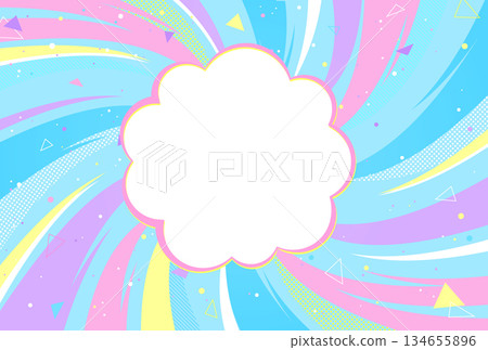 Attention, cute, bright, pop background material, blue, light blue, pastel, copy space, speech bubble, dream, colorful Attention, cute, bright, pop background material, blue, light blue, pastel, copy space, speech bubble, dream, colorful 134655896