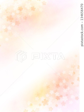 春日漸層背景上的小花 134656470