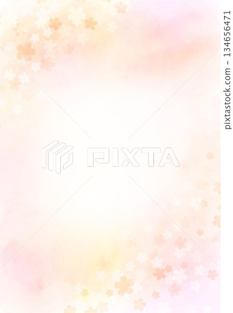 春日漸層背景上的小花 134656471