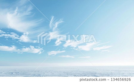 AI Image: Blue sky over the ocean 134656926