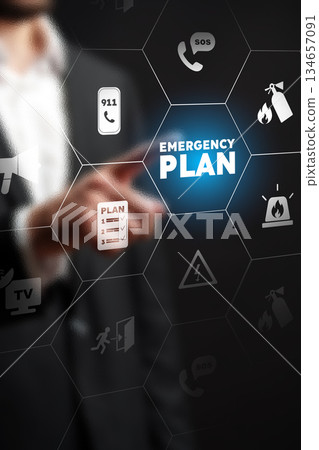 Creating an emergency plan for safety and preparedness in different situations 134657091