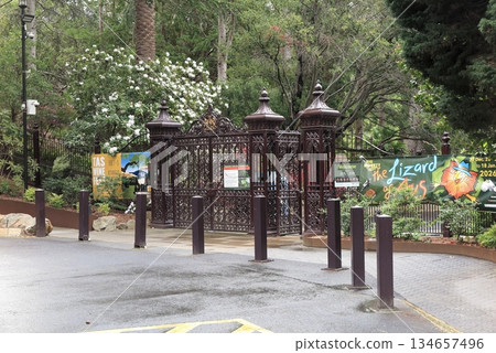 Entrance to the Royal Tasmanian Botanical Gardens in Hobart Entrance to the Royal Tasmanian Botanical Gardens in Hobart 134657496
