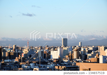 View of southern Nagoya city at sunrise View of southern Nagoya city at sunrise 134657519