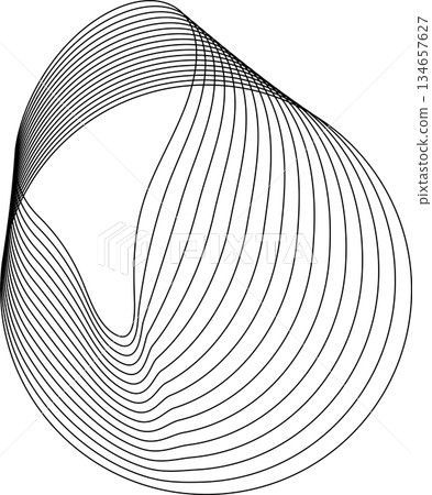 Circle flowing with line blending design. Technology concept Circle flowing with line blending design. Technology concept 134657627