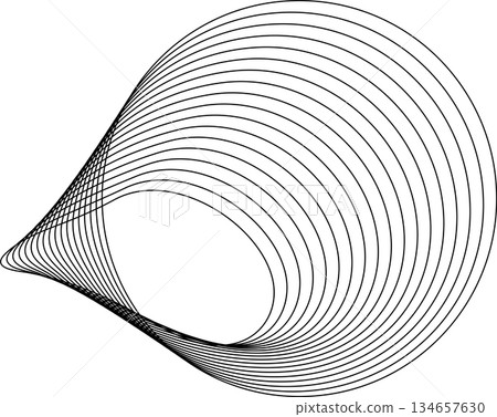 Circle flowing with line blending design. Technology concept Circle flowing with line blending design. Technology concept 134657630