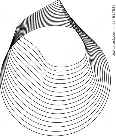 Circle flowing with line blending design. Technology concept Circle flowing with line blending design. Technology concept 134657632