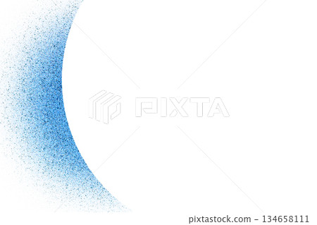 Blue gradient circular rough frame 134658111