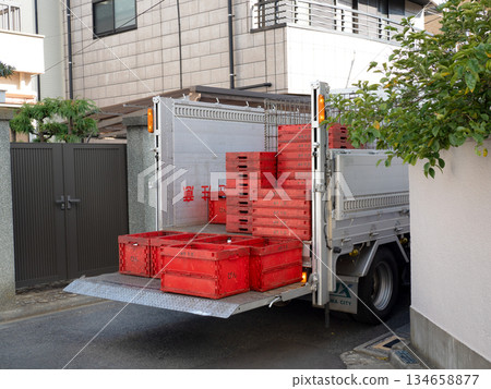 Collection of resource waste 134658877